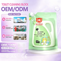 Détergent à lessive pour bébé ZHIFU, sac de 1,5 kg, faible formation de mousse, élimination des taches, soin des tissus, parfum naturel, dessin animé dinosaure