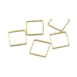 Matériaux et accessoires pour bijoux faits main : plaques de cuivre à motifs, anneaux carrés sans soudure, montures en stock - Product Image 5