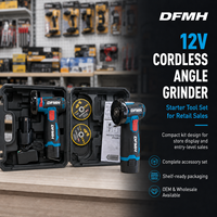 Meuleuse d'angle sans fil compacte 12V de 3 pouces, alimentée par batterie au lithium, pour la découpe et le polissage des métaux – Approvisionnement direct usine