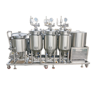 Équipement de saccharification de bière artisanale à prix réduit de vente directe d'usine capacité 50L 500L whisky de noyau de récipient à pression de moteur