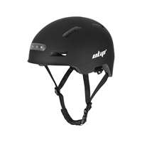 Casque Ulip noir avec lumières, lumières avant et arrière, lumières LED, casque de scooter électrique, casque de vélo, casques de sécurité réglables