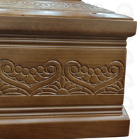 Ataúd de Estilo Europeo, Tamaño Personalizable, Tallado para Cremación, Directo de Fábrica, Accesorios Funerarios