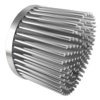 Radiateur de refroidissement carré en cuivre forgé à froid, usinage CNC personnalisé 100*70 mm, pour lampes de projection et éclairage public
