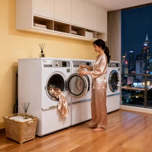 25kg hiệu quả cao công nghiệp mềm gắn máy giặt vắt máy giặt thương mại - Product Image 5