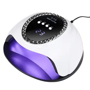 F15 120W Gel Polish Dryer Screen Display Manicure Care Professional Gel Nails Curing Multi Colors UV LED Nail Lamp For Salons