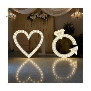 3d Big Light Metal Letter Sign Wedding Party Birthday Decoration 3ft 4ft Light Up Large Led Marquee Number and Letter for Event - Product Image 4