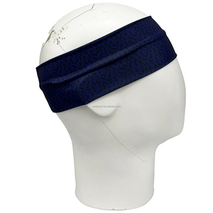 Bandeau de sport en spandex fin personnalisé avec impression camouflage, pois et tournesol pour la course, la gym, l'exercice, le cyclisme et l'utilisation avec un <span class=keywords><strong>casque</strong></span> - Product Image 3
