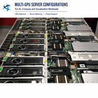 A16 64GB GDDR6 250W Ampere GPU Dual Slot FHFL untuk Transkoding Video Workstation Cloud VDI Enterprise