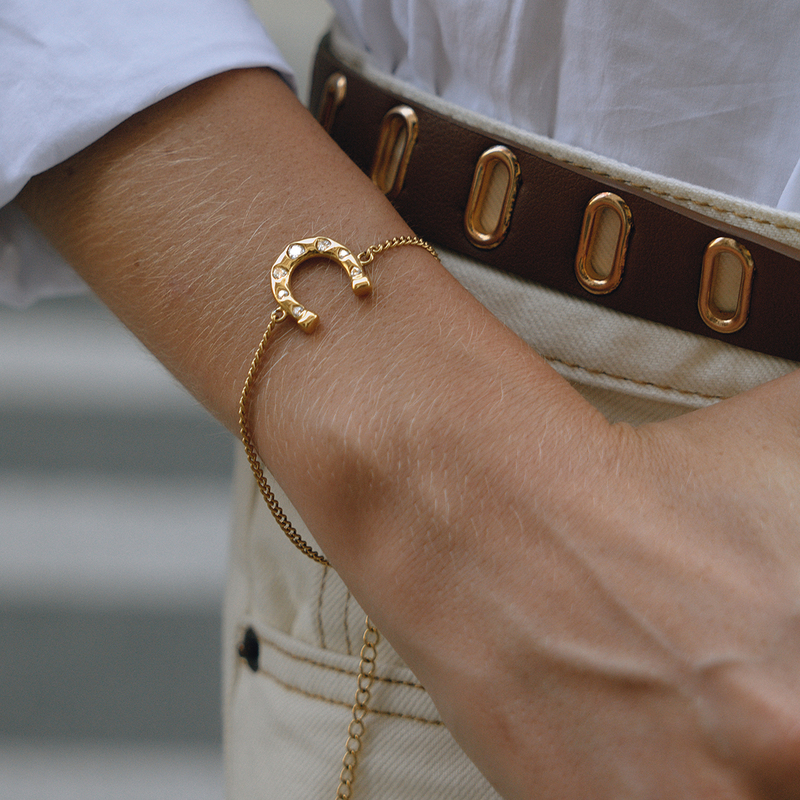 J D Designer 18K Gold Stainless