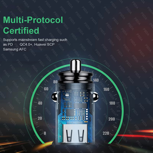 <span class=keywords><strong>Cargador</strong></span> de Coche USB de <span class=keywords><strong>40W</strong></span> <span class=keywords><strong>Tipo</strong></span> <span class=keywords><strong>C</strong></span>, Adaptador de Carga Rápida para Teléfono Xiaomi <span class=keywords><strong>Huawei</strong></span> PD, Adaptador de Coche con Encendedor de Cigarrillos - Product Image 2