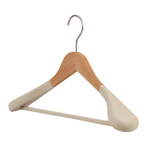 In legno Non antiscivolo velluto a spalla larga da donna abbigliamento giacca giacca vestito da esposizione appendiabiti all'ingrosso per <span class=keywords><strong>abiti</strong></span> lunghi - Product Image 1