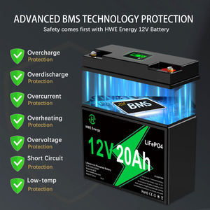 高性能12v锂离子电池组，带BMS保护LiFePO4 5Ah 7Ah 12Ah 20Ah 30Ah 50Ah 100Ah 200Ah电池 - Product Image 3