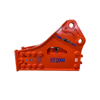 Marteau hydraulique minier super grand modèle SY2000 avec burin de 200 mm pour excavatrices de 45 à 70 tonnes, idéal pour les roches dures et les carrières de granit
