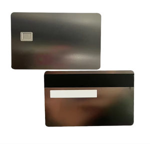 Изготовленный на заказ логотип черный из нержавеющей стали 4442 Металлический Крест Тема Подарочная банковская карта пустой стиль латунь ремесло для использования с магнитной полосой - Product Image 2