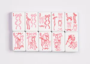 Tuiles de Mahjong de <span class=keywords><strong>voyage</strong></span> de luxe fines (acrylique) avec un design léger et une forme plate pour un emballage et une portabilité faciles lors des voyages - Product Image 2