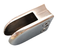 8-12MM Acier inoxydable Zinc Matériel Tous les types de verre Support de pince en verre sans cadre pour garde-corps Escaliers Murs en verre Pièces d'escalier