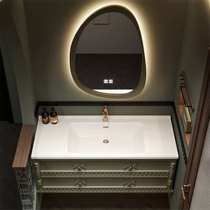 Tocador de <span class=keywords><strong>baño</strong></span> flotante de diseño de lujo de 30 pulgadas y <span class=keywords><strong>80</strong></span> <span class=keywords><strong>cm</strong></span> con fregadero - Product Image 3