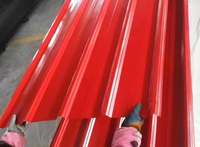Tôles de toiture ondulées prépeintes 0,4-0,8 mm Revêtement Al-Zn 55% Peinture PVDF Garantie 20 ans Services de découpe/soudage/pliage