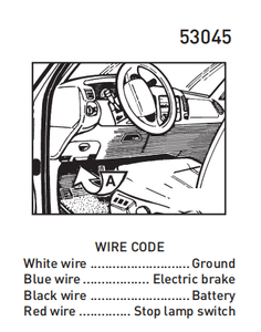 Hopkins 53045ブレーキコントロールコネクタ (ユニバーサル) ブレーキ制御配線ハーネス31インチ - Product Image 3