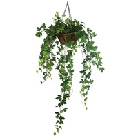 Guirlande de lierre artificiel de 80 cm de haut, vigne verte artificielle, plantes artificielles pour l'intérieur et l'extérieur, pour la maison et le balcon