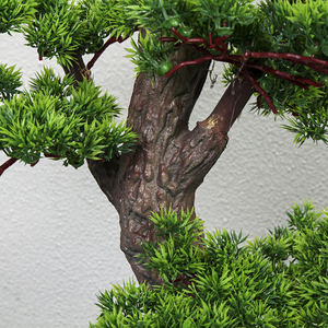 Bonsái Artificial Grande <span class=keywords><strong>de</strong></span> Pino para Saludar a los Invitados, Simulación Realista <span class=keywords><strong>de</strong></span> Podocarpus, Vegetación Realista para Decoración <span class=keywords><strong>de</strong></span> Interiores - Product Image 3