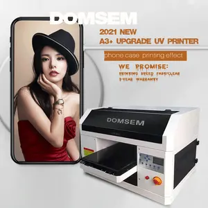 Multifunções aA3 DOMSEM 3360 Impressora Jato De Tinta do Sublimation Máquina de Impressão UV Impressão em Caso de Telefone cartão de Visita de Bolas de Golfe