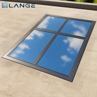 LANGE Fenêtre de toit en aluminium au design moderne, à rupture de pont thermique, insonorisée, pour villa