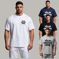 T-shirt à manches courtes pour homme, en coton à séchage rapide, coupe ample, grande taille, col rond, couleur unie, hauts de sport pour l'entraînement physique, les sports décontractés