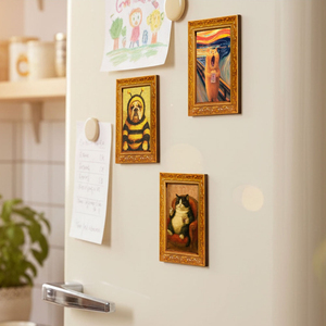 1 <span class=keywords><strong>aimant</strong></span> de réfrigérateur en forme de bouledogue habillé d'un costume d'abeille |   Mini peinture décorative en bois, décoration créative pour la maison et la cuisine, accessoires mignons pour chiens - Product Image 5