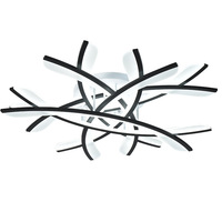 Plafonnier de salon en fer et acrylique, lampe LED pour chambre à coucher, design moderne minimaliste pissenlit flocon de neige, télécommande, CRI élevé 90