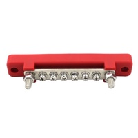 Barre omnibus 150A à 6 bornes avec couvercle pour distribution de courant et mise à la terre, pour automobile, marine, pick-up, remorque, camping-car, bateau
