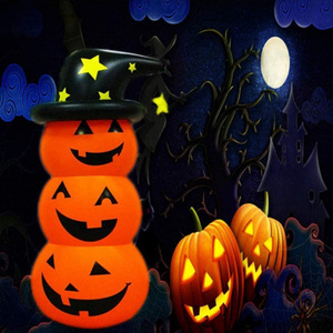 Halloween Pumpkin Man Inflatable Tumbler Toy 180cm Reusable Holiday Decoration Prop Standing Thick PVC Pumpkin Shape - Product Image 3