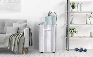 Kuyue giỏ giặt với bánh xe lăn giặt <span class=keywords><strong>Hamper</strong></span> SORTER với xử lý có thể gập lại góc lưu trữ Thùng - Product Image 6