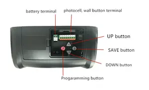 Abridor de puerta de garaje inteligente con Wifi, potente cadena de transmisión de 1200N con batería de respaldo automático