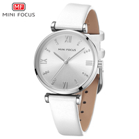 Jam Tangan Wanita Mini Focus Murah Modis Quartz Tahan Air 30m Tali Kulit Asli di Shenzhen