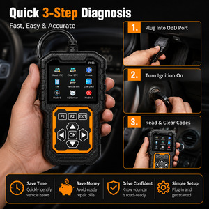 Escáner OBD2 V601, Herramienta de Diagnóstico para Autos, Lee y Borra Códigos de Error DTC, Datos en Tiempo Real, Comprobación I/M, Lector de Códigos de Falla del Motor - Product Image 5