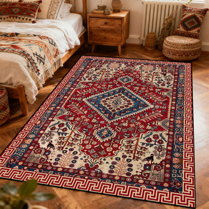 Grand <span class=keywords><strong>tapis</strong></span> de salon, <span class=keywords><strong>tapis</strong></span> <span class=keywords><strong>marocain</strong></span> vintage moderne personnalisé en 3D pour salle à manger, grande taille, doux, lavable en machine, <span class=keywords><strong>tapis</strong></span> de chambre à coucher - Product Image 4