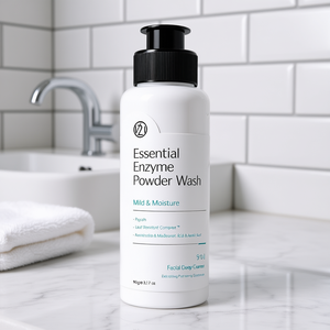 Poudre enzymatique essentielle V21 90g Nettoyant visage doux hydratant Exfoliant Nettoyant pores - Product Image 4