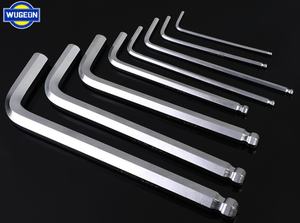 مفتاح ألن كروي مزدوج الطرف من الفولاذ المقاوم للصدأ الصناعي من ووجيون، 3 مم و4 مم و5 مم، نظام متري، قابل للتخصيص حسب الطلب - Product Image 2