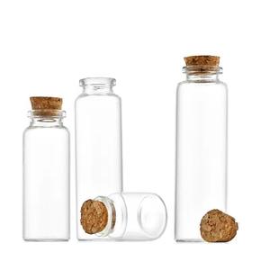 Großhandel 2ml 5ml 10ml 15ml 20ml 30ml Leere Glas fläschchen Samen blume Streich hölzer Verpackung Glasflasche mit Kork deckel - Product Image 2