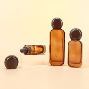 Botella de vidrio ámbar de alta calidad para loción y perfume de 1 OZ, 2 OZ, 3 OZ, 4 OZ, muy vendida, suministrada por el fabricante. - Product Image 2