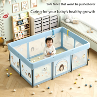 Parc de jeu pliable en maille transparente pour enfants, barrière de jeu pour bébés en tissu imprimé à motifs animaux UD