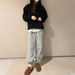 Pantalon de jogging décontracté en molleton brossé, chaud pour l'hiver, en coton, taille élastique, style coréen, coupe ample - Product Image 3