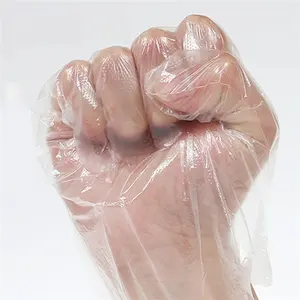 Promotional Multipurpose Transparent Disposable Polyethylene Glove Food Grade PE Clear Plastic Gloves