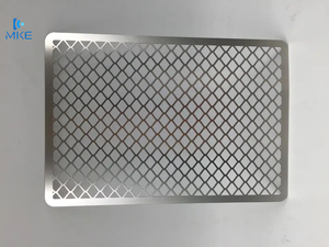 Biglietti da visita in metallo con ritaglio della corona biglietto da visita in metallo con codice qr - Product Image 3