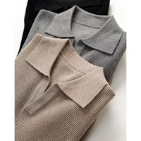 OEM&ODM Herren Kaschmir-Wollpullover Rollkragen-Pullover Essentials Herren Einfarbiger Baumwoll-V-Ausschnitt-Pullover Maßgefertigter Strickpullover