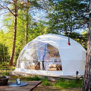 Robuste Pvc Dôme Géodésique Permanent Glamping Tente Vent Résister 5m 20 Mètre Carré 6m <span class=keywords><strong>Pas</strong></span> <span class=keywords><strong>Cher</strong></span> Usine Prix Dôme Maison Isolé - Product Image 3