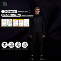 Tela Elástica Bidireccional de Nailon Tejido 20D, Laminada con Película, Impermeable, de Secado Rápido, Resistente a la Abrasión, para Ropa Deportiva