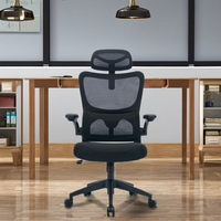 Vente en gros de chaise de bureau de direction pivotante moderne de luxe design à bascule confortable avec appui-tête réglable tissu fer