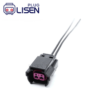 6189-1152 Konektor Injektor Bahan Bakar 2 Pin Female 2.3mm(090) Pigtail untuk VW AUDI MINI COOPER 06A973722